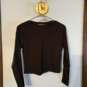 Abercrombie & Fitch Classic Black Long Sleeve Tee